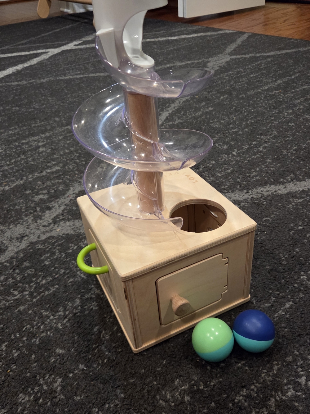 Lovevery Slide & Seek Ball Run With 2 Balls
